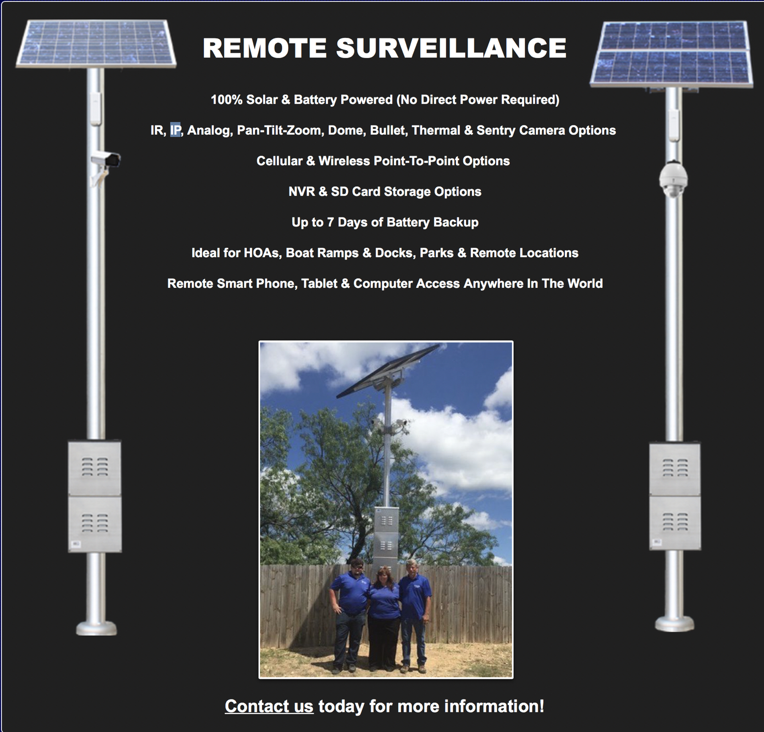 Solar CCTV Pole