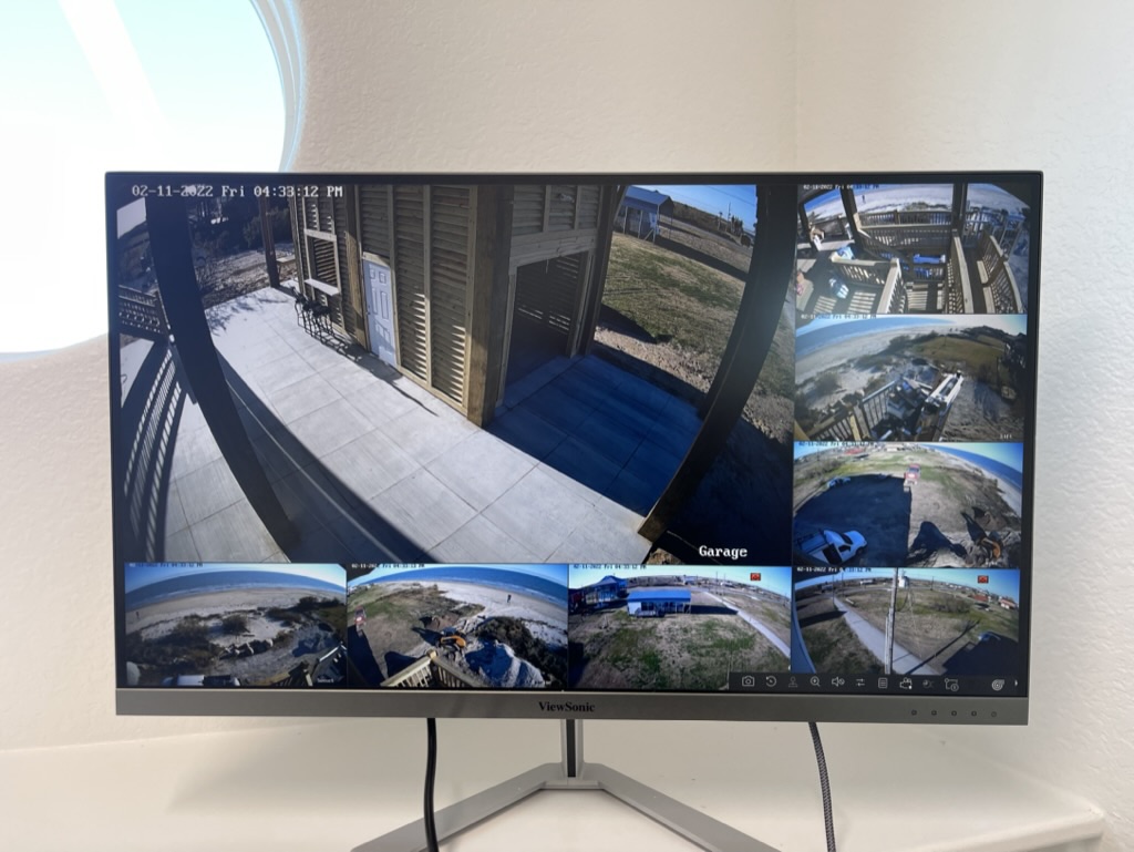 Monitor with cameras