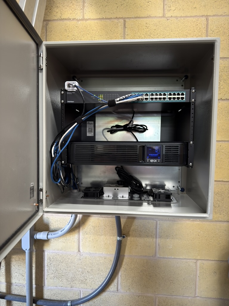 Nema enclosure lockbox with equipment