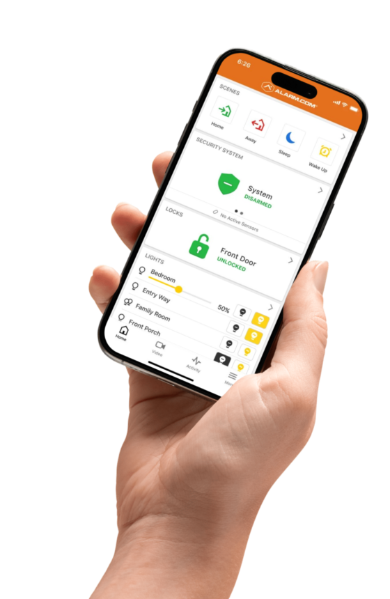 Alarm.com mobile app